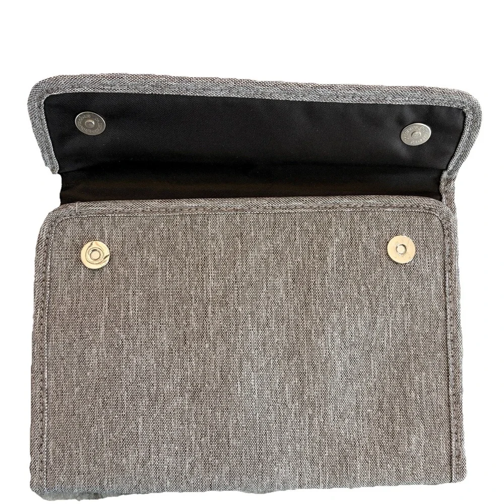 Gray Sephora Brush Bag With Magnetic Close
